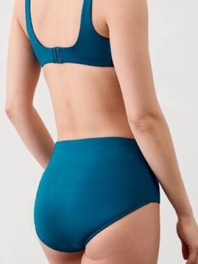 ☀️ NWT Athleta Classic High Rise Swim Bottom Coastal Teal Size Medium